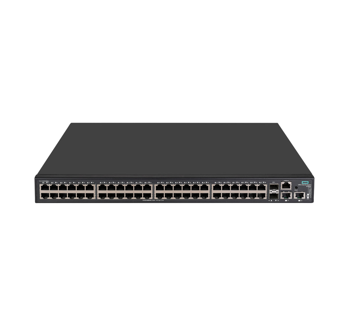 HPE FlexNetwork 5140 48G POE+ 2SFP+ 2XGT EI - Conmutador - L3 - Inteligente - 48 x 10/100/1000 (PoE+) + 2 x 1 Gigabit / 10 Gigabit SFP+ + 2 x 10 Gigabit Ethernet - Montaje en carril - PoE+ (370 W) - BTO