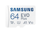 Samsung EVO Plus MB-MC64KA - Cartão de memória flash (adaptador microSDXC para SD Incluído) - 64 GB - A1 / Video Class V10 / UHS-I U1 / Class10 - microSDXC UHS-I - branco