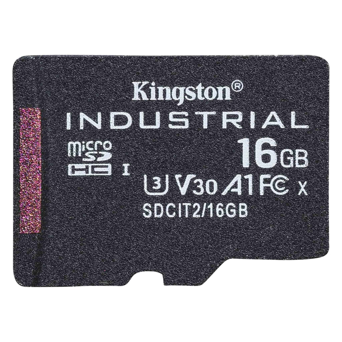 Kingston Industrial - Cartão de memória flash - 16 GB - A1 / Video Class V30 / UHS-I U3 / Class10 - microSDHC UHS-I