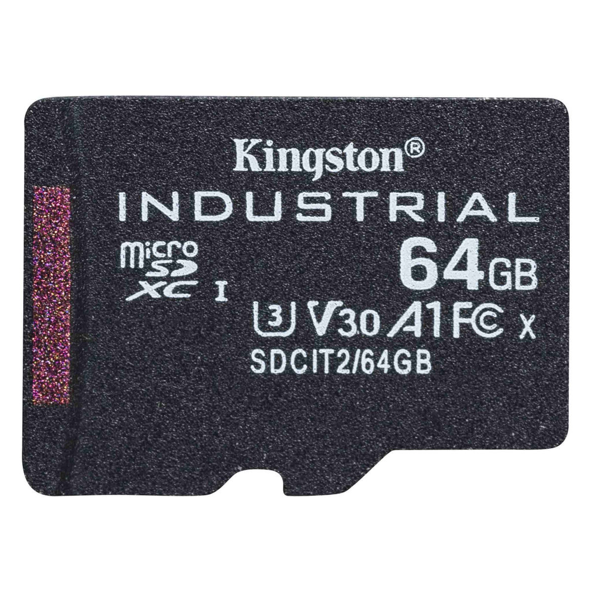 Kingston Industrial - Tarjeta de memoria flash - 64 GB - A1 / Video Class V30 / UHS-I U3 / Class10 - microSDXC UHS-I