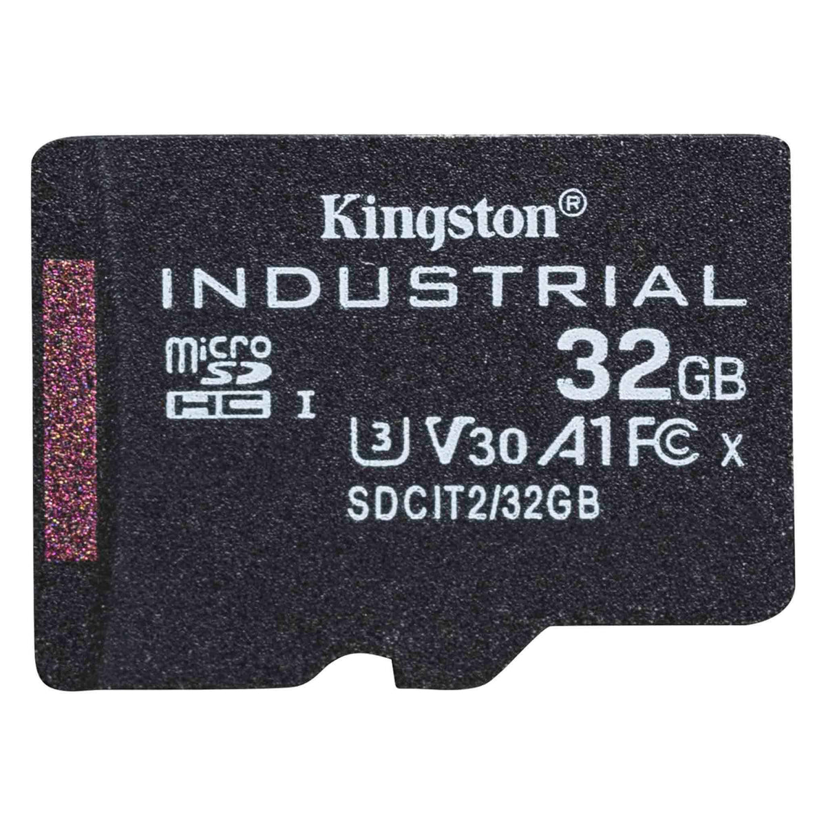 Kingston Industrial - Tarjeta de memoria flash - 32 GB - A1 / Video Class V30 / UHS-I U3 / Class10 - microSDHC UHS-I