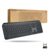 Logitech MX Keys - Teclado - Retroiluminación - Bluetooth, 2,4 GHz - QWERTY - Suizo - grafito