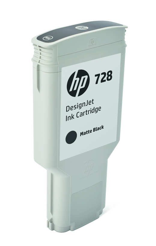 HP 728 - 300 ml - matte black - original - DesignJet - ink cartridge - for DesignJet T730, T830