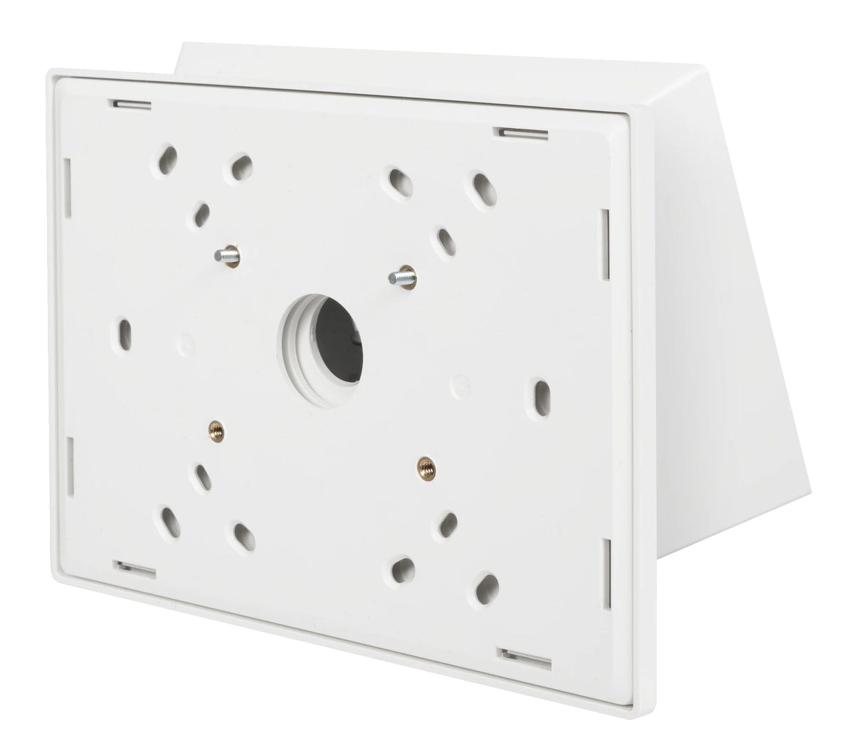 Crestron - Kit de montaje (carcasa, montaje en ángulo) - multisuperficie - para pantalla táctil - plástico - blanco liso - montaje en superficie, montaje en pared, montaje en vidrio - para Crestron TSW-1070-MSMK-BS, TSW-1070 -MSMK -WS, toque