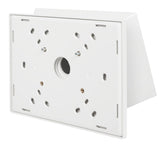 Crestron - Kit de montagem (compartimento, montagem em ângulo) - multisuperfície - para tela de toque - plástico - branco pleno - montável em superfície, montado na parede, montado em vidro - para Crestron TSW-1070-MSMK-B-S, TSW-1070-MSMK-W-S, Touch