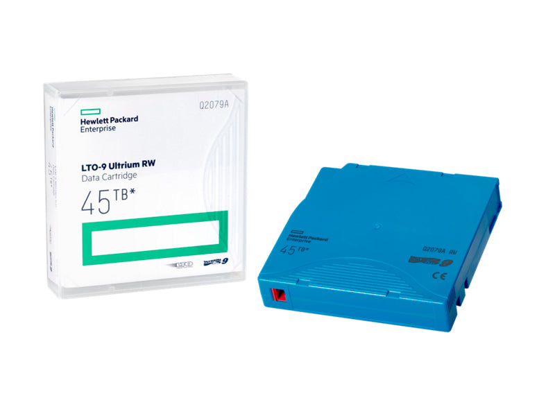 HPE - 20 x LTO Ultrium 9 - 18 TB / 45 TB - etiquetas de escrita, etiquetado não personalizado - azul celeste - para P/N: R7E99A, R7F00A, R7F01A, R7F02A