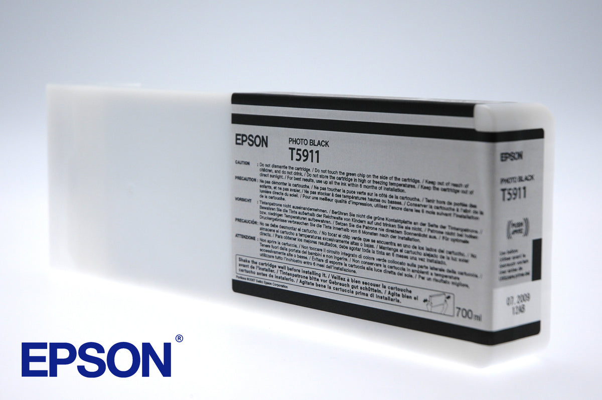 Epson T5911 - 700 ml - photo black - original - ink cartridge - for Stylus Pro 11880, Pro 11880 AGFA, Pro 11880 Xerox