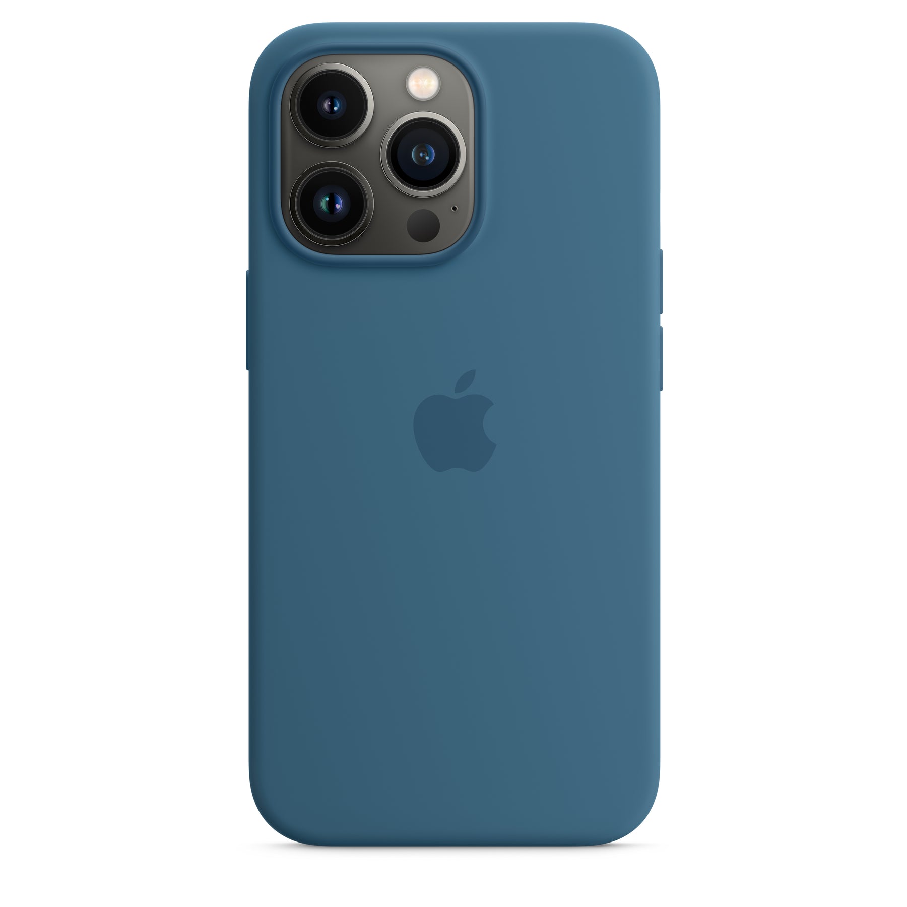 Apple - Phone Back Cover - with MagSafe - silicone - blue jay - for iPhone 13 Pro