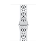 Apple Nike - Smart Watch Strap - 140-210mm - Black, Pure Platinum - For Watch (42mm, 44mm, 45mm, 49mm)