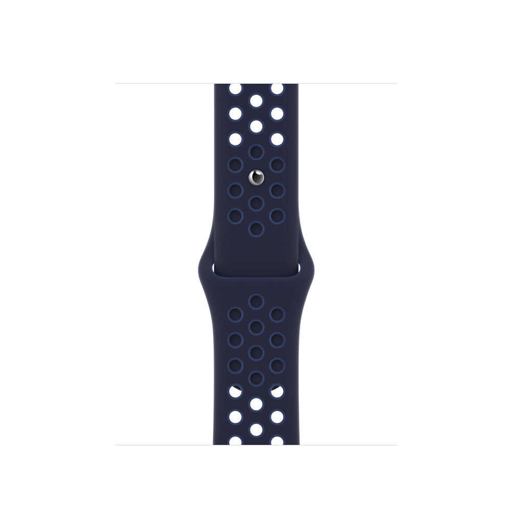 Apple Nike - Smart Watch Strap - 130-200mm - Midnight Navy Blue, Mystic Blue - For Watch (38mm, 40mm, 41mm)