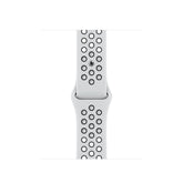 Apple Nike - Smart Watch Strap - 130-200mm - Black, Pure Platinum - for Watch (38mm, 40mm, 41mm)