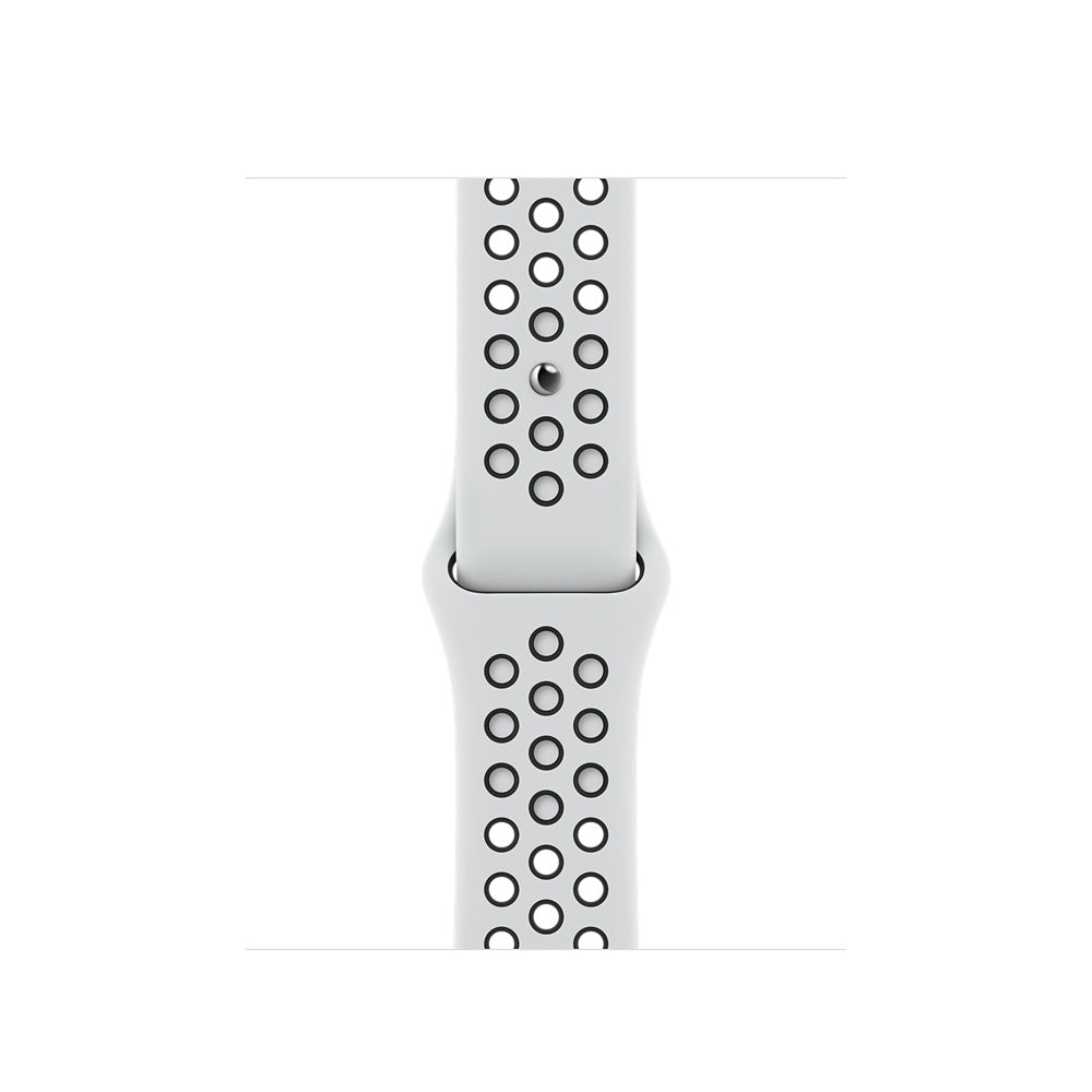 Apple Nike - Smart Watch Strap - Sizes S/M &amp; M/L - Black, Pure Platinum - Demo - For Watch (38mm, 40mm, 41mm)