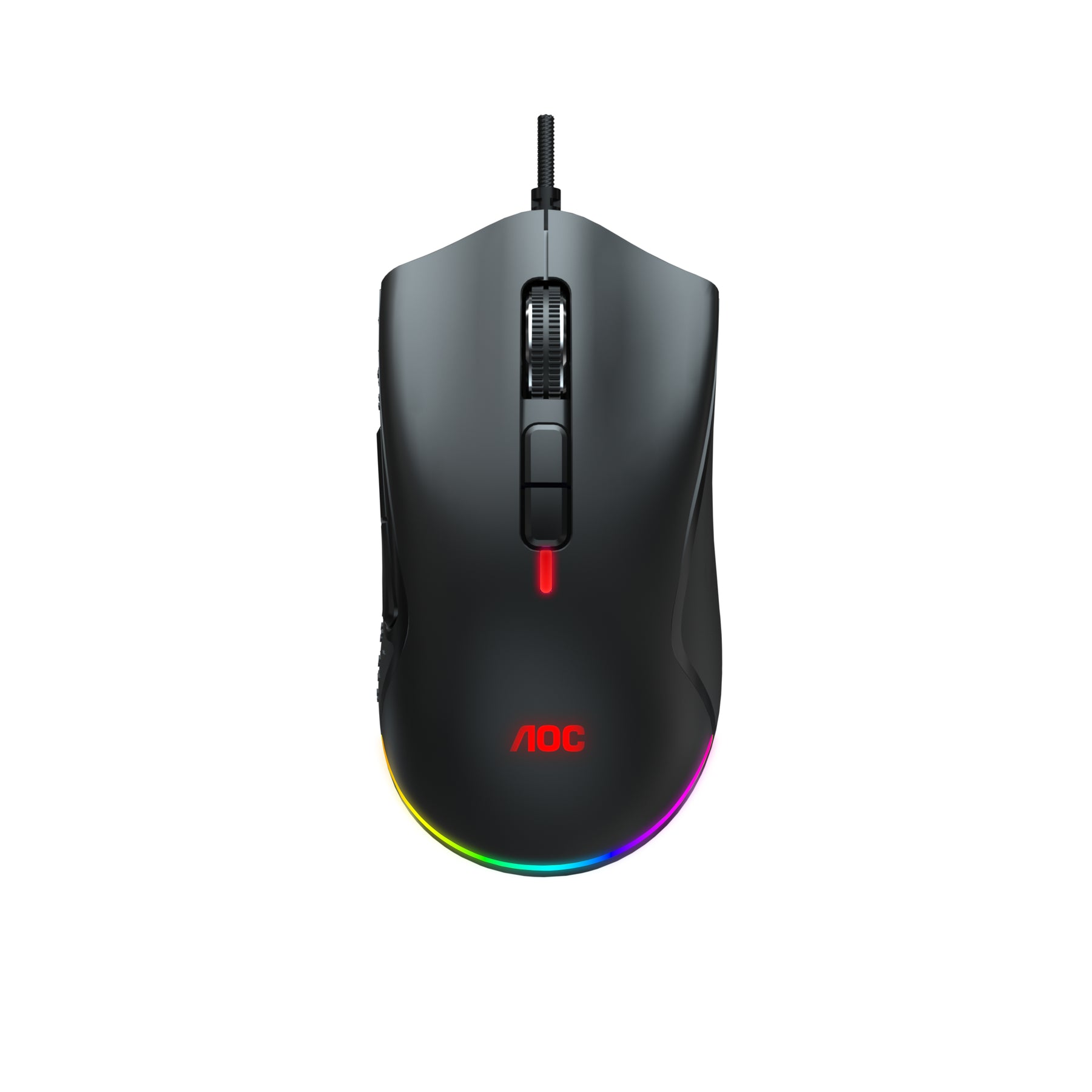 AOC Gaming GM530B - Mouse - ergonomic - right hand - optical - 7 buttons - with cable - USB 2.0