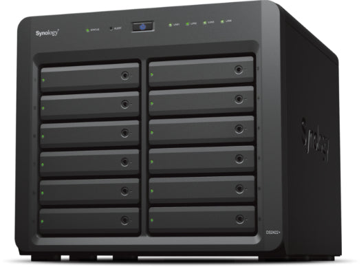 Synology Disk Station DS2422+ - NAS Server - 12 bays - SATA 3Gb/s - RAID (hard disk expansion) 0, 1, 5, 6, 10, JBOD - RAM 4 GB - Gigabit Ethernet - iSCSI support