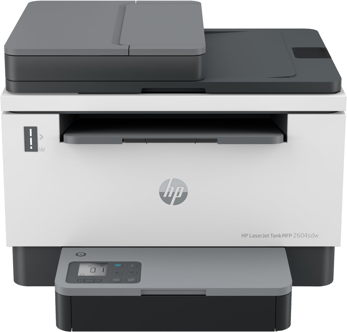 HP LaserJet Tank MFP 2604sdw - Multifunction Printer - B/W - laser - rechargeable - 216 x 297 mm (original) - A4/Legal (media) - up to 14 ppm (copy) - up to 22 ppm (print) - 250 sheets - USB 2.0, LAN, Wi-Fi(n), Bluetooth