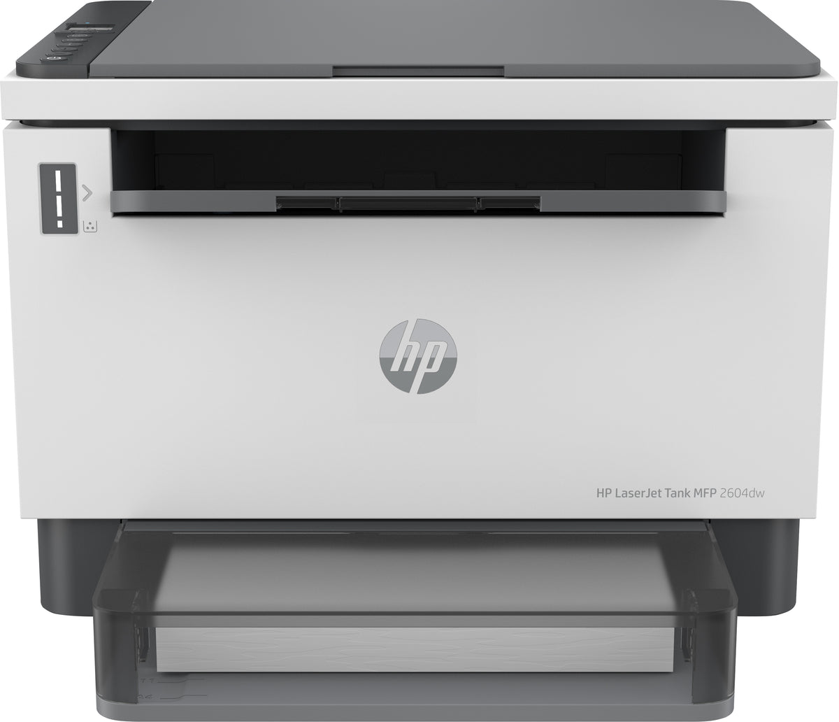 HP LaserJet Tank MFP 2604dw - Multifunction Printer - B/W - laser - rechargeable - 216 x 297 mm (original) - A4/Legal (media) - up to 23 ppm (copy) - up to 22 ppm (print) - 250 sheets - USB 2.0, LAN, Wi-Fi(n), Bluetooth