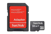 SanDisk - Tarjeta de memoria flash - 32 GB - Clase 4 - microSDHC - negro