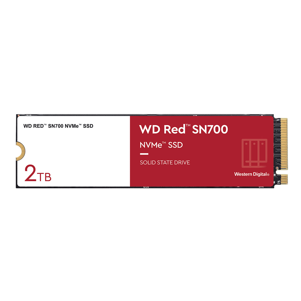 WD Red SN700 WDS200T1R0C - SSD - 2 TB - internal - M.2 2280 - PCIe 3.0 x4 (NVMe)