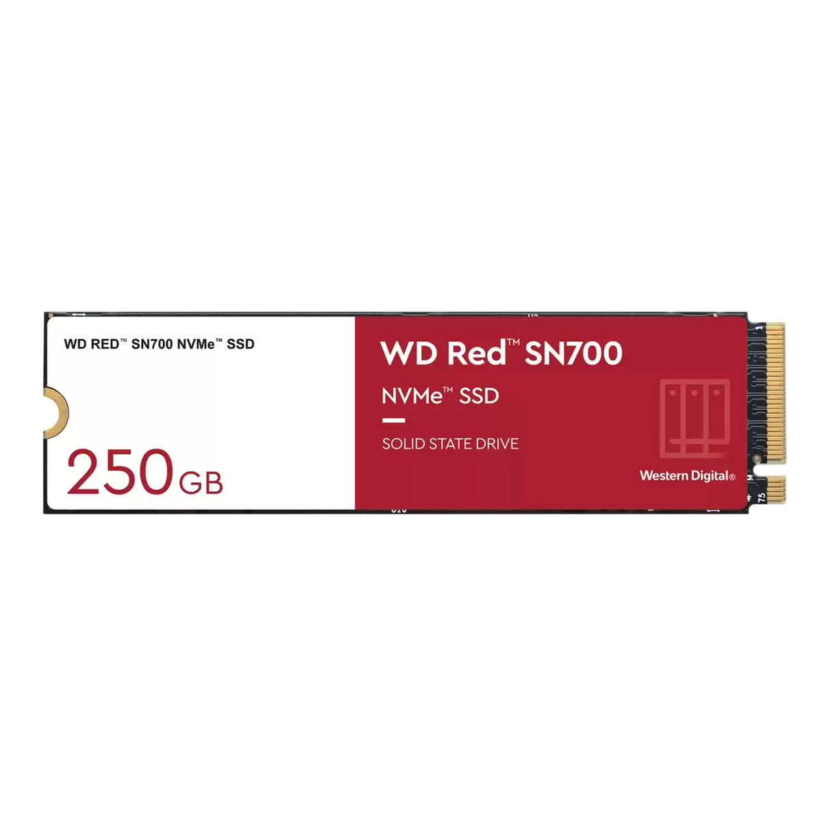 WD Red SN700 WDS250G1R0C - SSD - 250 GB - internal - M.2 2280 - PCIe 3.0 x4 (NVMe)