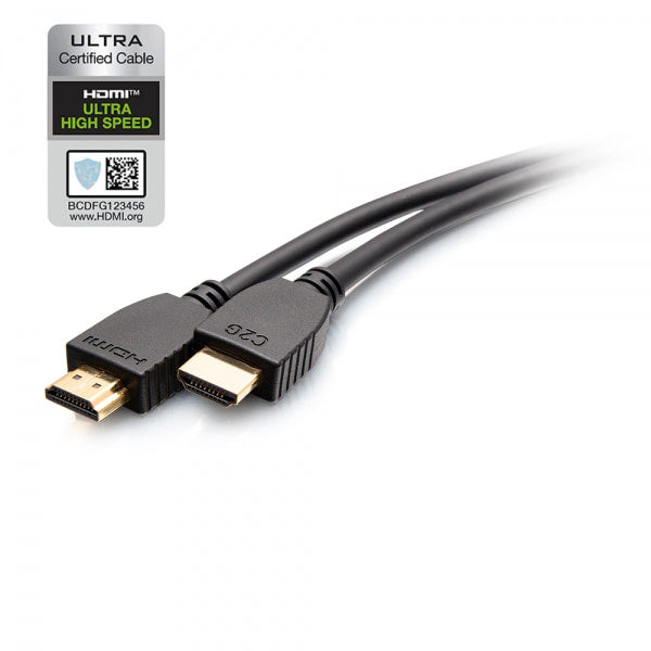 C2G 10ft (3m) Ultra High Speed ​​HDMI® Cable with Ethernet - 8K 60Hz - Ultra High Speed ​​- HDMI Cable with Ethernet - HDMI Male to HDMI Male - 3 m - Black - Support 8K60Hz (7680 x 4320)