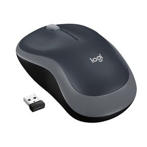 LOGITECH MOUSE M185 NOTEBOOK WIRELESS OPTICO BLACK/GREY