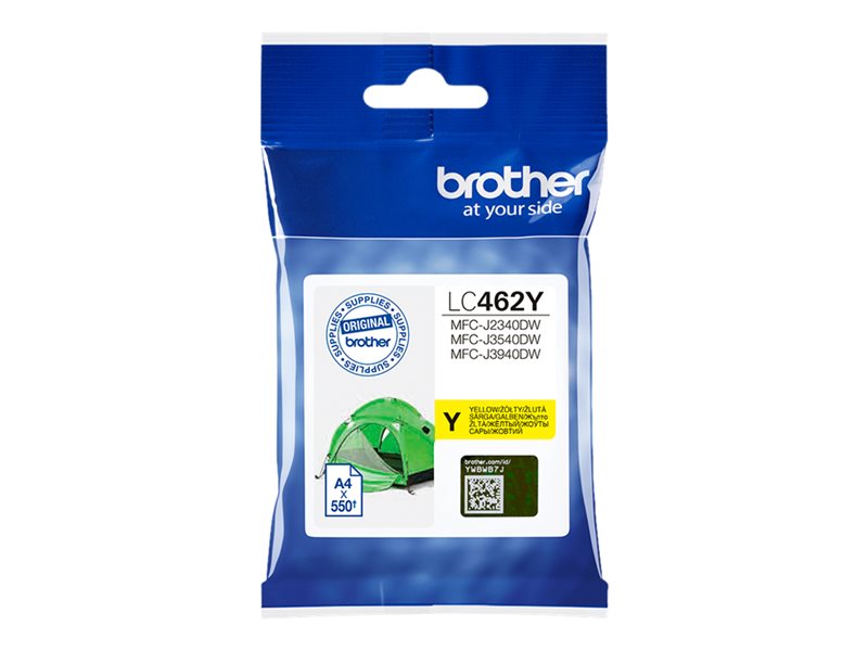 Brother LC462Y - Yellow - Original - Ink Cartridge - for Brother MFC-J2340DW, MFC-J3540DW, MFC-J3940DW (LC462Y)