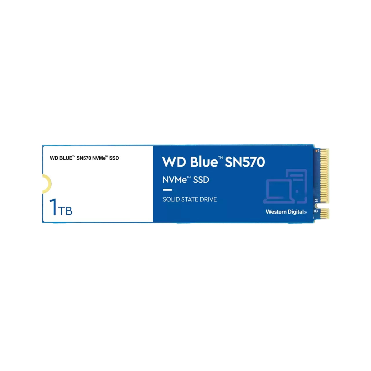 WD Blue SN570 NVMe SSD WDS100T3B0C - SSD - 1 TB - interna - M.2 2280 - PCIe 3.0 x4 (NVMe)