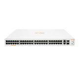 Conmutador HPE Aruba Instant On 1960 48G 2XGT 2SFP+ - Conmutador - L2+ - Inteligente - 48 x 10/100/1000 + 2 x 10 Gigabit SFP+ + 2 x 10 Gigabit Ethernet - escritorio, montaje en riel