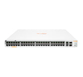 Conmutador HPE Aruba Instant On 1960 48G 40p Class4 8p Class6 PoE 2XGT 2SFP+ 600W - Conmutador - Gestionado - 48 x 10/100/1000 + 2 x 10 Gigabit SFP+ + 2 x 100/1000/10GBase-T - montaje en carril - PoE ( 600 W)-BTO