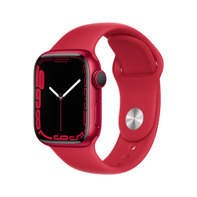 Apple Watch Series 7 GPS, caja de aluminio (PRODUCT)RED de 41 mm y correa deportiva (PRODUCT)RED - Regular