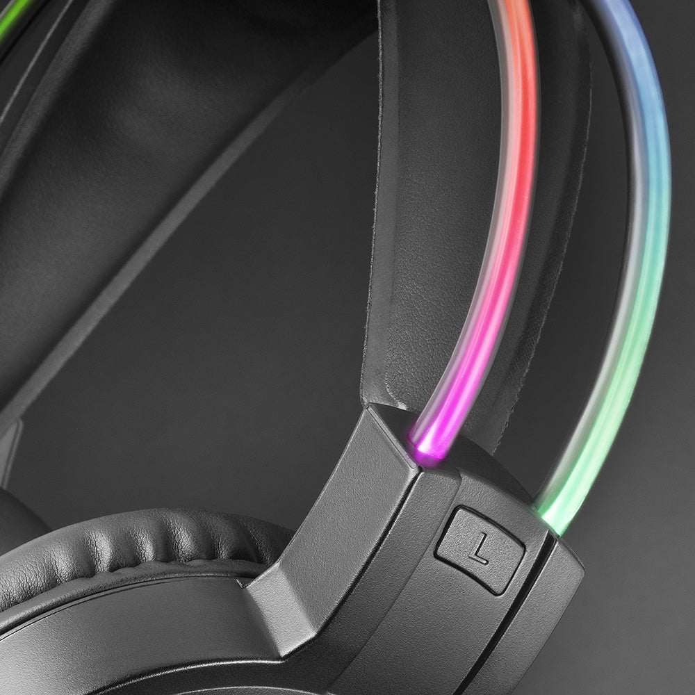 HEADPHONES+MIC MARS GAMING MHRGB CHROMA 360 ULTRA-LIGHT, PC/PS4/PS5/XBOX, BLACK (MHRGB)