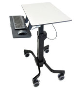 Ergotron TeachWell Mobile Digital Workspace - Trolley - Tecnología de fuerza constante patentada - para computadora portátil/teclado/ratón - acero, compuesto fenólico, plástico de alta calidad - grafito gris