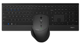 RAPOO 9500M Multi-mode Wireless Keyboard + Mouse Kit Ultra-slim Desktop Combo Set Black