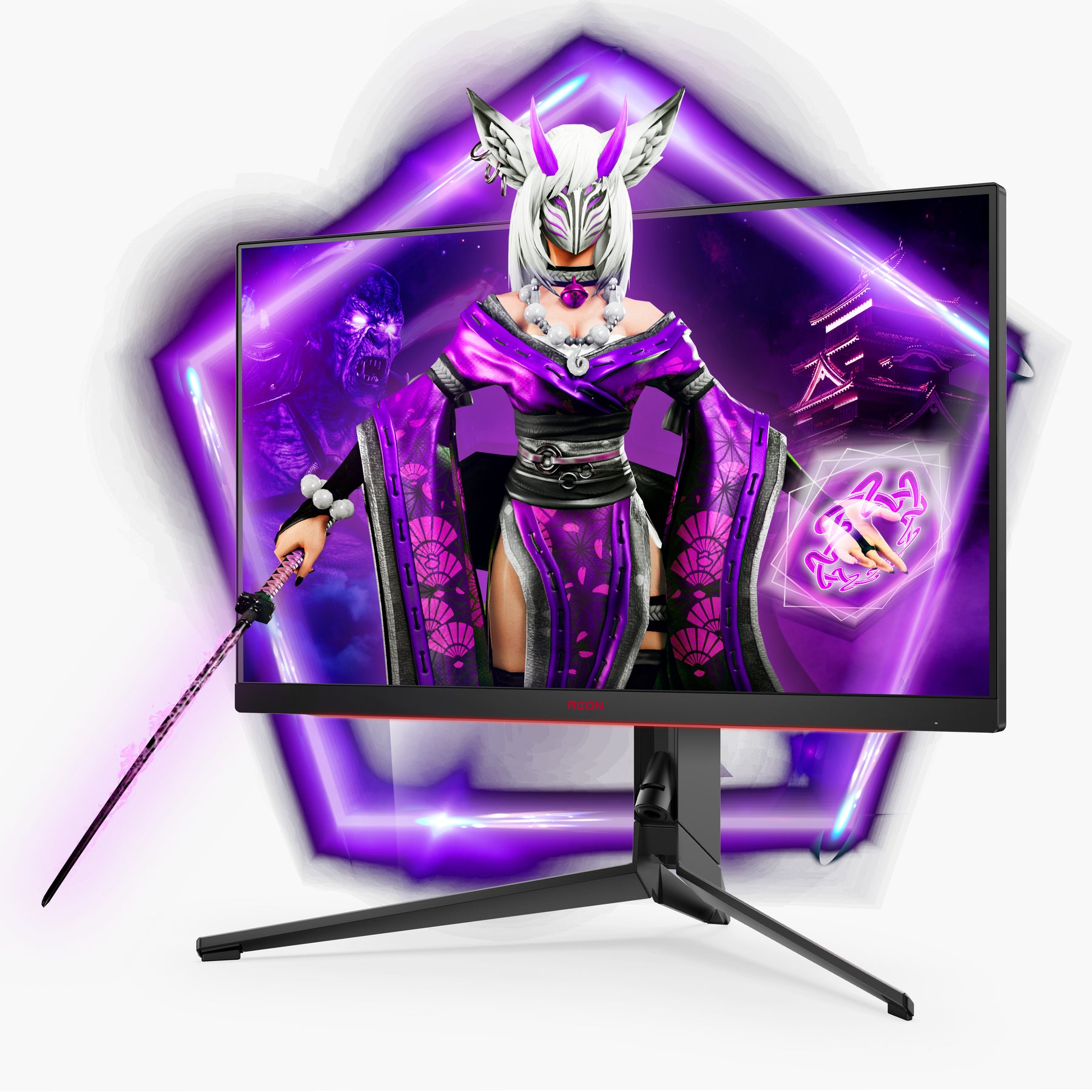 AOC MONITOR IPS 27 QHD 1MS 240HZ HDMI DP USB-C COLUNAS HAS PIVOT AG274QG