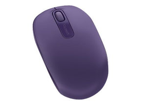 Microsoft Wireless Mobile Mouse 1850 - Rato - destros e canhotos - óptico - 3 botões - sem fios - 2.4 GHz - receptor sem fio USB - roxo pantone (U7Z-00044)