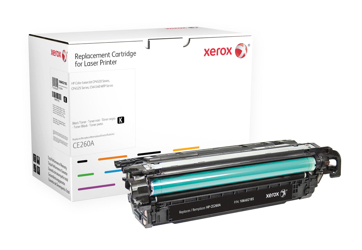 Xerox - Black - compatible - toner cartridge (option for: HP CE260A) - for HP Color LaserJet Enterprise CM4540, CP4025, CP4525