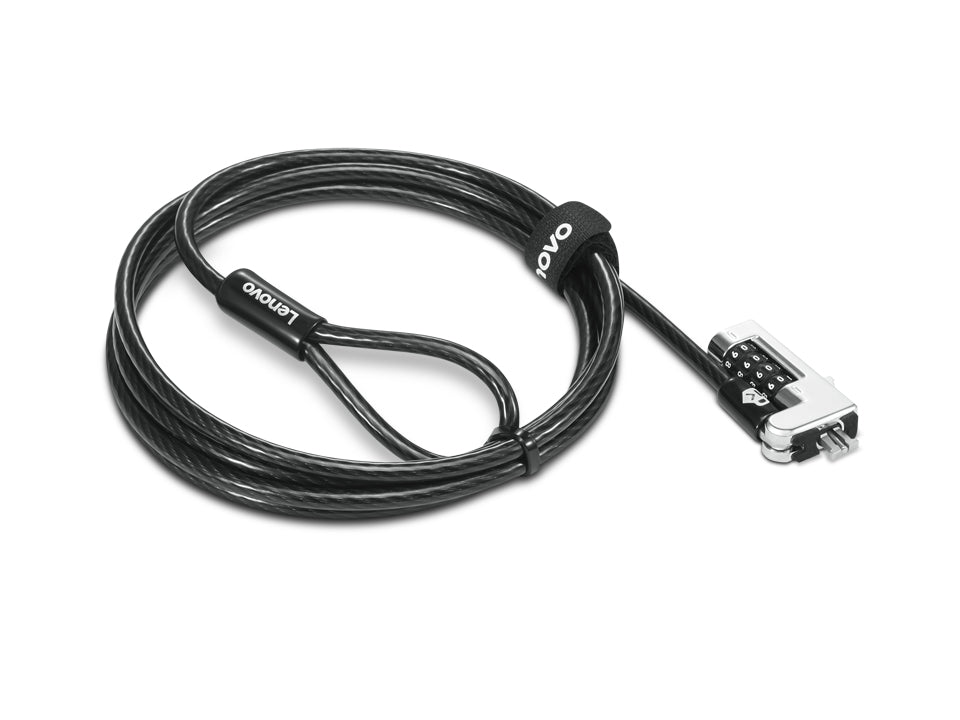 Kensington NanoSaver Combination - Security Cable Lock - Black - for ThinkBook 14s Yoga G2 IAP, ThinkPad L13 Yoga Gen 3, P1 Gen 5, T14s Gen 3, T16 Gen 1