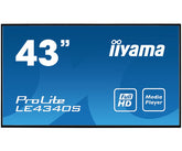 iiyama ProLite LE4340S-B3 - 43" Classe Diagonal ecrã LCD com luz de fundo LED - sinalização digital 1920 x 1080 - preto, brilhante