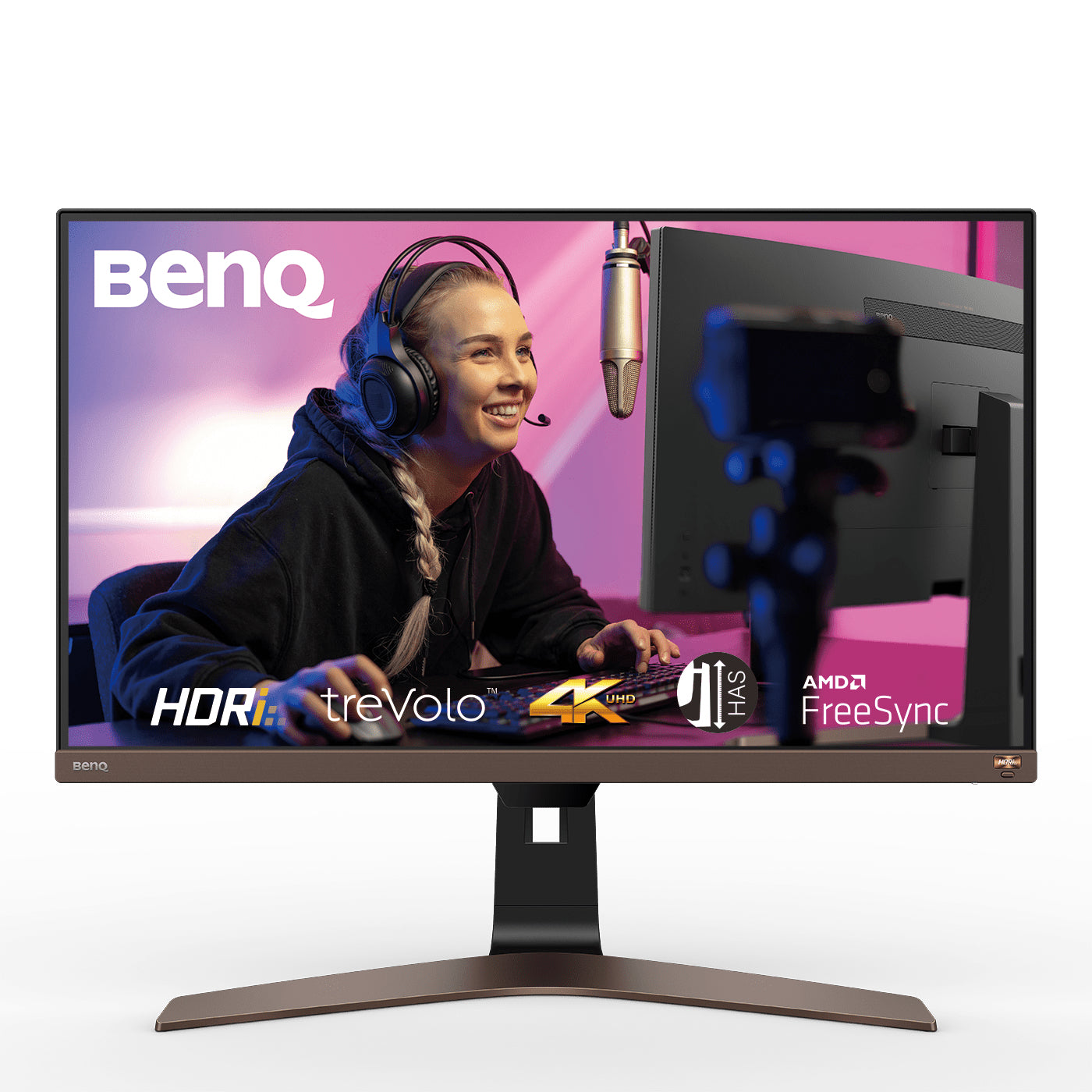 BenQ EW2880U - Monitor LED - 28" - 3840 x 2160 4K UHD (2160p) @ 60 Hz - IPS - 300 cd/m² - 1000:1 - HDR10 - 5 ms - 2xHDMI, DisplayPort, USB-C - altavoces