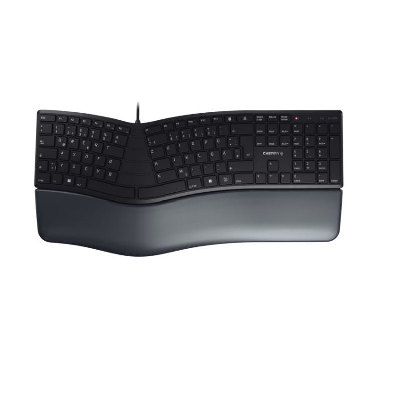 CHERRY KC 4500 ERGO - Keyboard - USB - QWERTY - Spanish - black