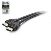 C2G 2ft Performance Ultra High Speed ​​​​HDMI Cable 2.1 w/ Ethernet - 8K 60Hz - Ultra High Speed ​​- Cable HDMI con Ethernet - HDMI Macho a HDMI Macho - 60 cm - Negro - Soporte 10K, soporte 8K60Hz (7680 x 4320) , compatibilidad con 4K120Hz (4096 x 2160)