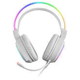 HEADPHONES+MIC MARS GAMING MHRGB CHROMA 360, ULTRA-LIGHT, PC/PS4/PS5/XBOX, WHITE (MHRGBW)