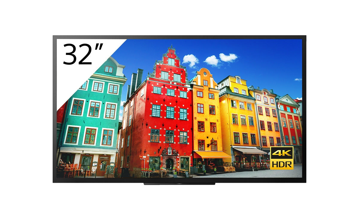 Sony Bravia Professional Displays FW-32BZ30J/TM - 32" Diagonal Class BZ30J Series LCD Screen with LED Backlight - Digital Signage - 4K UHD (2160p) 3840 x 2160 - HDR - Side-lit - Black - with TEOS Manage