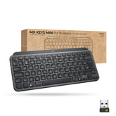 Logitech MX Keys Mini for Business - Teclado - retroiluminação - sem fios - Bluetooth LE - QWERTY - Inglês Internacional - grafite