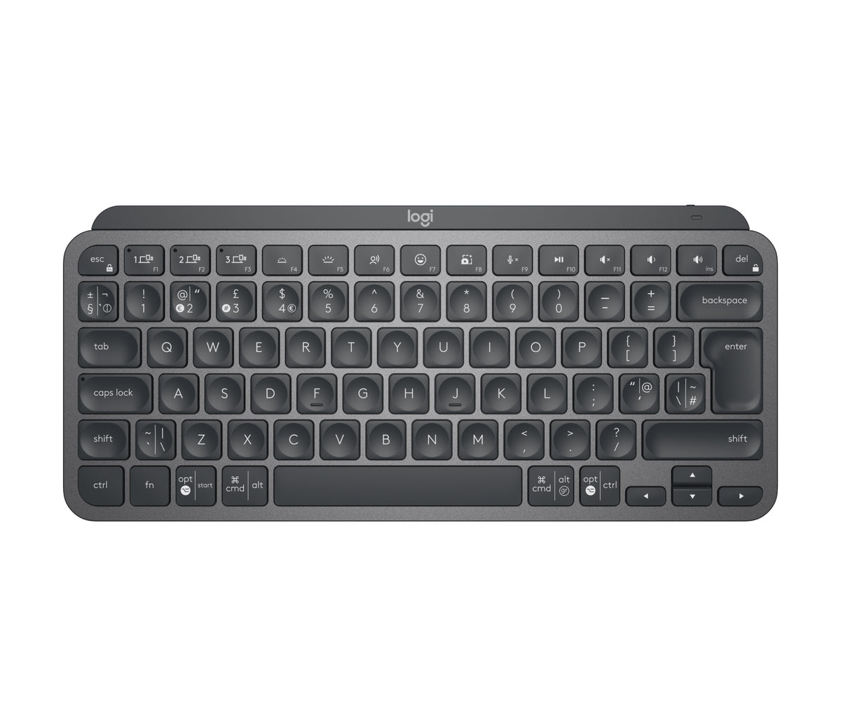 Logitech MX Keys Mini for Business - Keyboard - Backlit - Wireless - Bluetooth LE - QWERTY - UK - Graphite