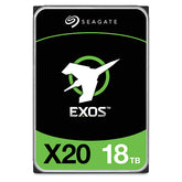 Seagate Exos X20 ST18000NM000D - Hard disk - 18 TB - internal - SAS 12Gb/s - 7200 rpm - buffer: 256 MB