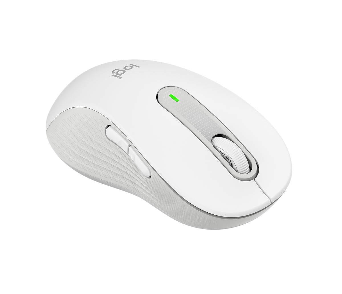 Logitech Signature M650 L LEFT - Mouse - Full Size - Left Hand - Optical - 5 Buttons - Wireless - Bluetooth, 2.4GHz - Logitech Logi Bolt USB Receiver - Off White