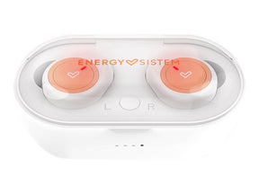 Energy Earphones Urban 1 True Wireless - Auscultadores sem fios com microfonoe - intra-auricular - bluetooth - branco, rosa