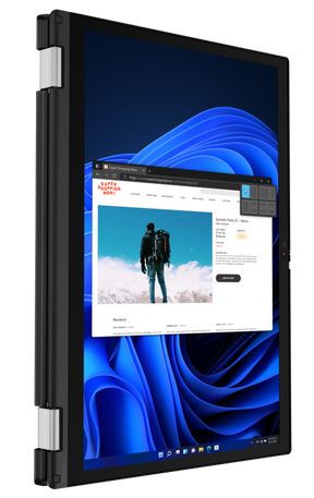 Lenovo ThinkPad L13 Yoga Gen 3 21B5 - Inverted Design - Intel Core i7 1255U / 1.7GHz - Win 10 Pro 64-bit (includes Windows 11 Pro License) - Iris Xe Graphics - 16 GB RAM - 512 GB SSD TCG Opal Encryption 2, NVMe - 13.3" IPS touch screen 1920 x 1200 -