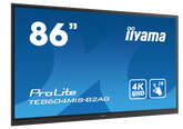 iiyama ProLite TE8604MIS-B2AG - 86" Diagonal Class LCD display with LED backlight - interactive digital signage - with built-in media player and touchscreen (multi touch) - Android - 4K UHD (2160p) 3840 x 2160 - black, matte